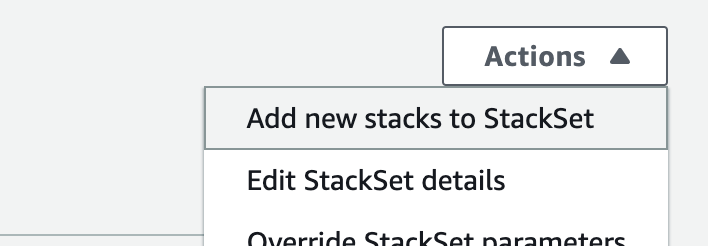 Add new stack StackSet